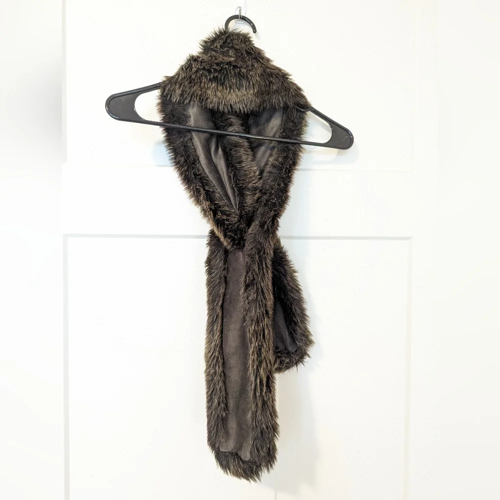 Restoration Hardware Faux Fur Scarf